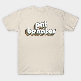 Pat Benatar - Retro Rainbow Letters T-Shirt